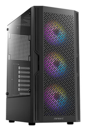 Antec AX20 Midi Tower Negro - Caja de PC Negra con Ventiladores Frontales de 120 mm