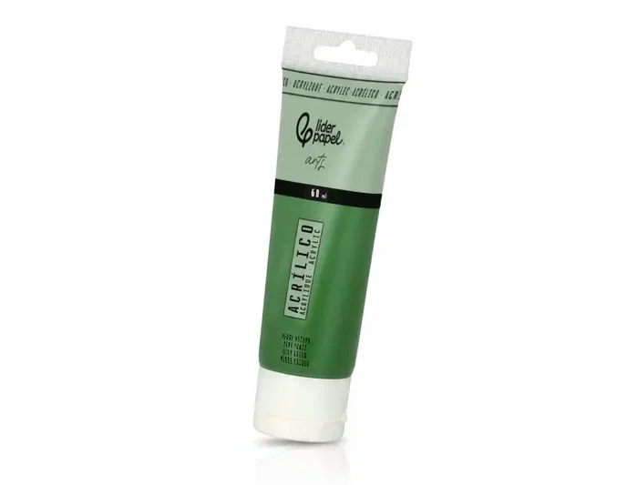 Liderpapel Pintura Acrílica Tubo Plástico 60 ml Verde Oscuro