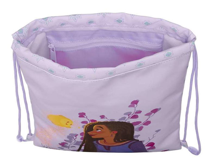 Mochila Saco Infantil Wish Lila 26 x 34 x 1 cm