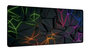 Subblim Alfombrilla Neon Obsidian XL Negro, Multicolor