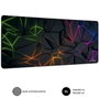 Subblim Alfombrilla Neon Obsidian XL Negro, Multicolor