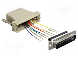 DeLOCK 65433 Kit de montaje Sub-D 25p macho a RJ45 hembra