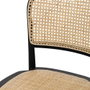 Ixia Silla de Madera de Olmo Contract Negra 45 x 42 x 86 cm