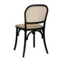 Ixia Silla de Madera de Olmo Contract Negra 45 x 42 x 86 cm