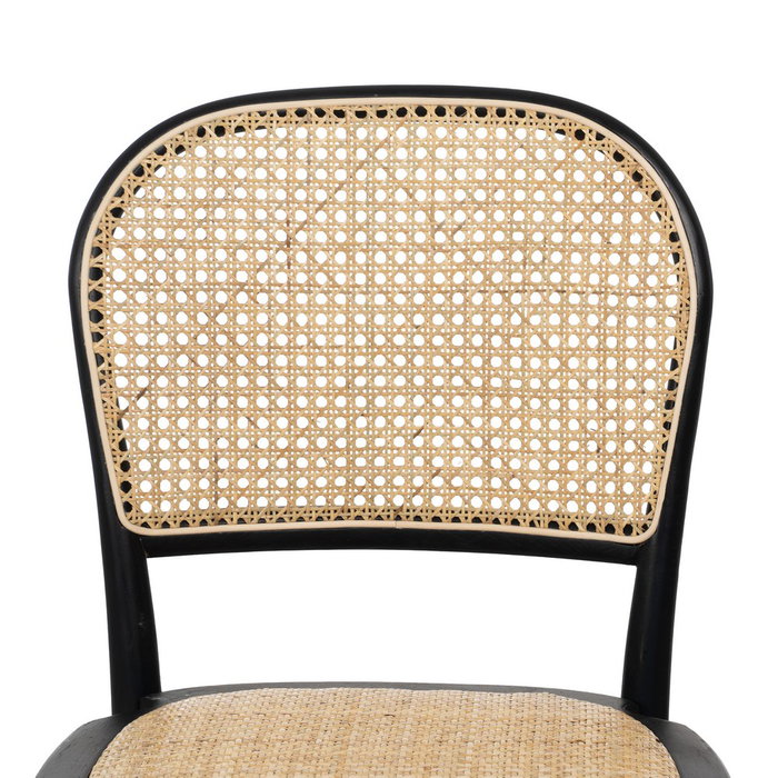 Ixia Silla de Madera de Olmo Contract Negra 45 x 42 x 86 cm
