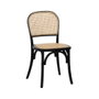 Ixia Silla de Madera de Olmo Contract Negra 45 x 42 x 86 cm