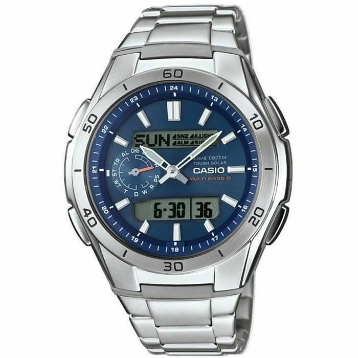 Casio WAVECEPTROR Gris de acero inoxidable
