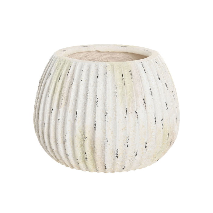 DKD Home Decor Jarrón Magnesia Blanco 36x36x26 cm