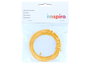 Innspiro Alambre recubierto de papel amarillo 3mm x 10m