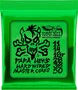 ERNIEBALL Juego de Cuerdas para Guitarra Eléctrica Papa Het's Hardwired Master Cores 11-50, calibres 11, 14, 18, 28, 38, 50, desarrolladas con James Hetfield de Metallica