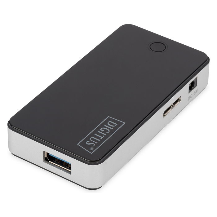 Digitus Hub USB 3.0 4 Puertos Type-A Negro con Fuente de Alimentación 5V DC 3.5A USB 3.2 Gen 1 (3.1 Gen 1) 5000 Mbit/s