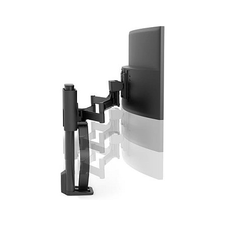 Ergotron 45-630-224 Soporte Monitor Single con Abrazadera, 9.8 kg, 38" (96.5 cm), Ajuste de Altura y Rotación, Negro