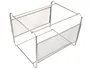 Q-connect KF00832 Soporte para Carpetas Colgantes Metal Rejilla Plata 335x285x250 mm para DIN A4