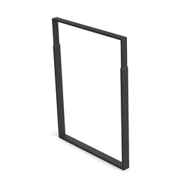 HERRAJES ALK Pata Ajustable Modelo Isla A580-800 H80-H960 Acabado Negro Ancho 800