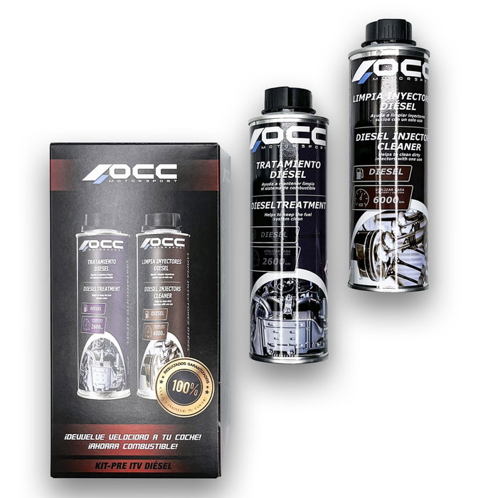 Occ Motorsport ZOCCA0007 Kit Tratamiento Pre ITV Diesel - Limpia Inyectores y Optimiza Combustible