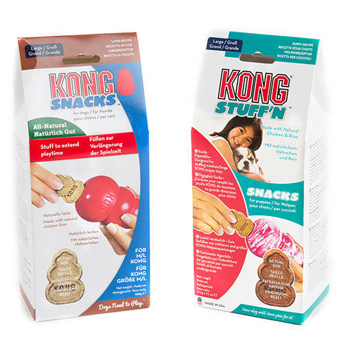 Kong Stuff'n Galletas Higado Large para Perros, Snacks Naturales Sin Trigo Maíz Ni Soja, Delicioso Sabor a Hígado
