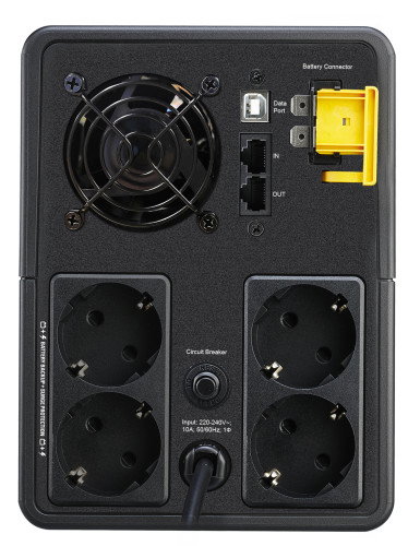 APC BX2200MI-GR Sistema de Alimentación Ininterrumpida Línea Interactiva 2,2 kVA 1200 W 4 Salidas AC Compacto Negro