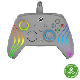 Turtle Beach Mando Afterglow Wave para Xbox Series X|S, Xbox One y PC - Con cable, Gris RGB