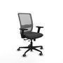 PIQUERAS Y CRESPO Silla de oficina Haches Gris con mecanismo Sincro/Traslack