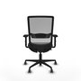 PIQUERAS Y CRESPO Silla de oficina Haches Gris con mecanismo Sincro/Traslack