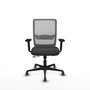 PIQUERAS Y CRESPO Silla de oficina Haches Gris con mecanismo Sincro/Traslack