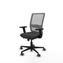 PIQUERAS Y CRESPO Silla de oficina Haches Gris con mecanismo Sincro/Traslack