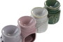 DKD Home Decor Quemador Shabby Verde Rosa Cerámica 7 x 7.5 x 7 cm (20 Unidades)
