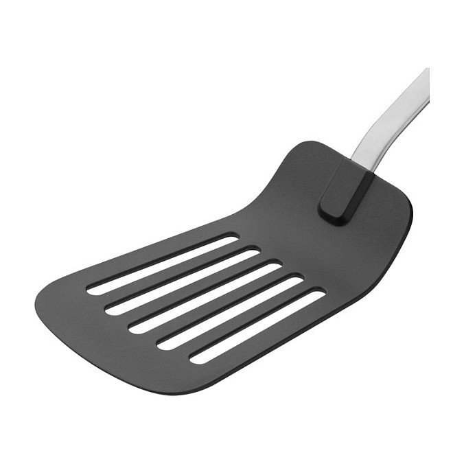 WMF 1871596030 Profi Plus Espátula de Cocina con Mango de Acero Inoxidable, Resistente al Calor y Aptas para Lavavajillas, Longitud 32.2 cm