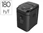 Q-connect Destructora de documentos Corte Transversal P-4 Capacidad 180 Hojas Auto / 10 H Manual Grapas Clips Tarjetas