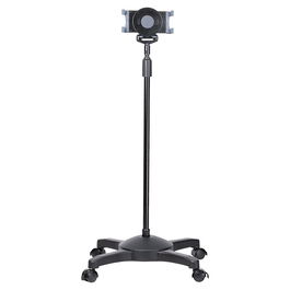 StarTech Carro/Soporte Móvil con Ruedas para Tablet, Altura Ajustable, Base con Ruedas Bloqueables para Tablets de 7 a 11 Pulgadas, Negro - 0.9 kg