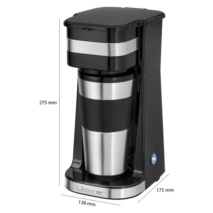 Clatronic KA 3733 Coffee to go Cafetera de una taza Clatronic KA 3733 Coffee to go Cafetera de una taza