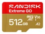 SanDisk Tarjeta MicroSDXC UHS-I Extreme 512GB 240MB/s, Oro y Rojo