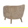 Sillón Taupe Madera de Abedul Salón 85 X 79 X 66 cm