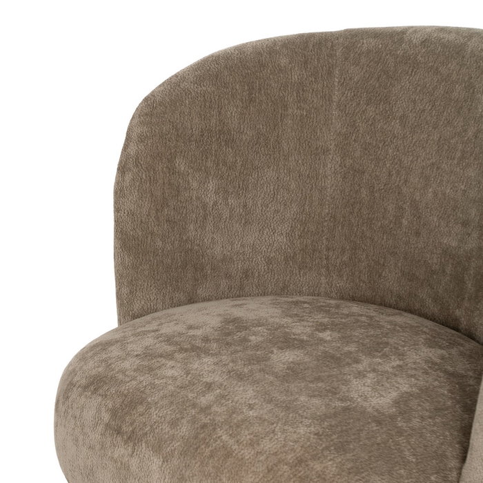Sillón Taupe Madera de Abedul Salón 85 X 79 X 66 cm