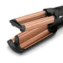 BaByliss W2447E Deep Waves Styler para un efecto ondulado con placas de turmalina-cerámica, hasta 200°C y apagado automático