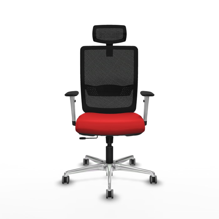PIQUERAS Y CRESPO Silla de oficina Haches con mecanismo Sincro/Traslack Rojo y Negro PIQUERAS Y CRESPO Silla de oficina Haches con mecanismo Sincro/Traslack Rojo y Negro