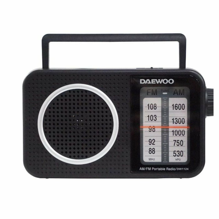 Daewoo Radio Portátil DW1124 Negra Daewoo Radio Portátil DW1124 Negra