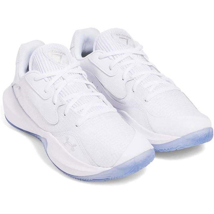 Zapatillas de Baloncesto para Adultos Under Armour Lockdown 7 Blanco Zapatillas de Baloncesto para Adultos Under Armour Lockdown 7 Blanco