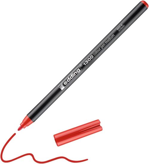 Edding Rotulador 1300 Rojo Punta Redonda 2 mm (Set de 10)