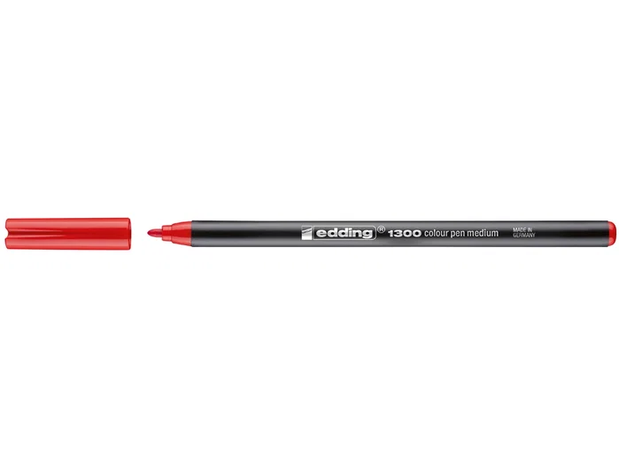 Edding Rotulador 1300 Rojo Punta Redonda 2 mm (Set de 10) Edding Rotulador 1300 Rojo Punta Redonda 2 mm (Set de 10)
