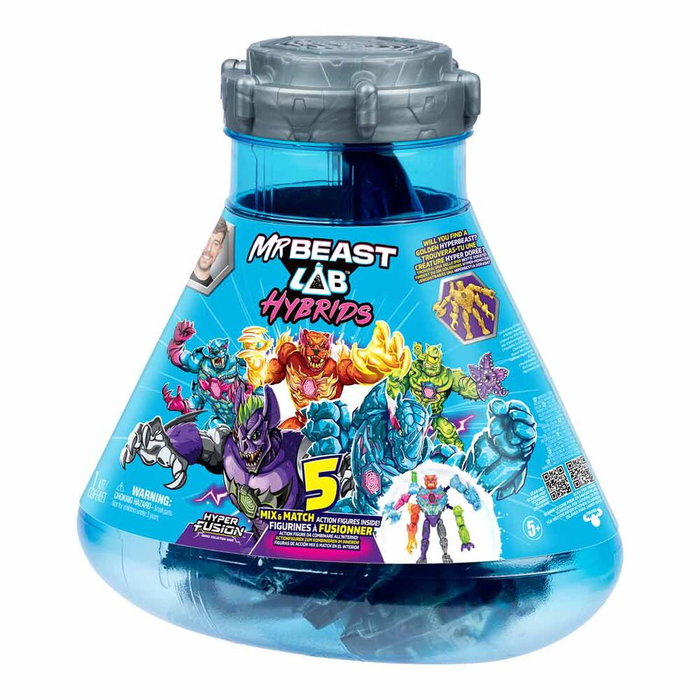 Moose Toys MrBeast Lab Hybrids Pack de 5 Figuras Hyper Fusion Moose Toys MrBeast Lab Hybrids Pack de 5 Figuras Hyper Fusion