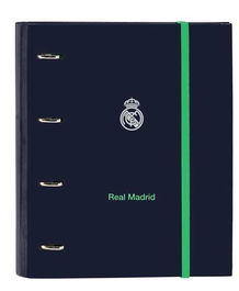 Safta Carpeta 4 Anillas Real Madrid 2ª Equipación 25/26 35mm con Recambio 27x32x3,5cm