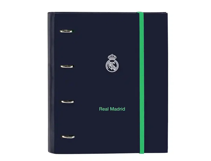 Safta Carpeta de Anillas Real Madrid 2ª Equipación 25/26 con Recambio DIN A4