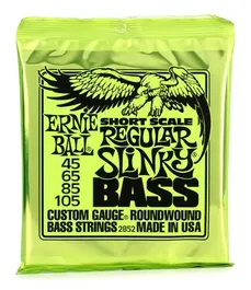 ERNIEBALL Juego Bajo Eléctrico Slinky Short Scale Regular 45-105