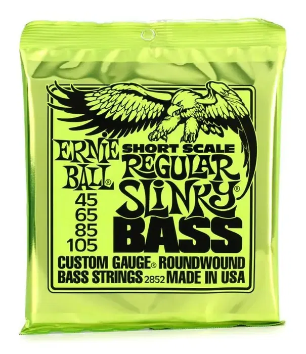 ERNIEBALL Juego Bajo Eléctrico Slinky Short Scale Regular 45-105 ERNIEBALL Juego Bajo Eléctrico Slinky Short Scale Regular 45-105
