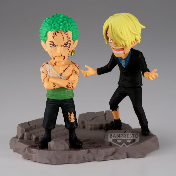 BANPRESTO Figura Roronoa Zoro & Sanji One Piece 8cm