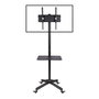 Techly ICA-TR21 TV Wagen/Trolley Móvil para TV LCD/LED de 23 a 55 Pulgadas, Negro