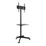 Techly ICA-TR21 TV Wagen/Trolley Móvil para TV LCD/LED de 23 a 55 Pulgadas, Negro