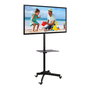 Techly ICA-TR21 TV Wagen/Trolley Móvil para TV LCD/LED de 23 a 55 Pulgadas, Negro