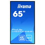 Iiyama LH6552UHS-B1 Monitor Digital Signage 65 Pulgadas 4K UHD IPS 3840 x 2160, Brillo 500 cd/m2, 24/7, Puertos HDMI/DisplayPort/USB/VGA/DVI, Android 8.0